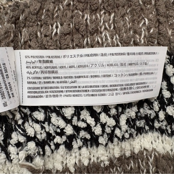 Hollister Cozy Soft Cardigan Sweater Cream Brown Neutral Western small - Picture 8 of 11